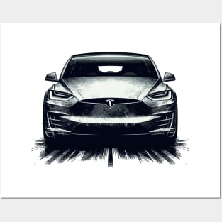 Tesla Model X Posters and Art